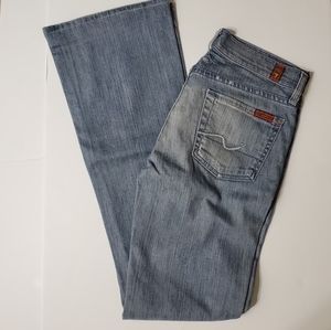 BNWOT 7 for all Mankind bootcut jeans 25